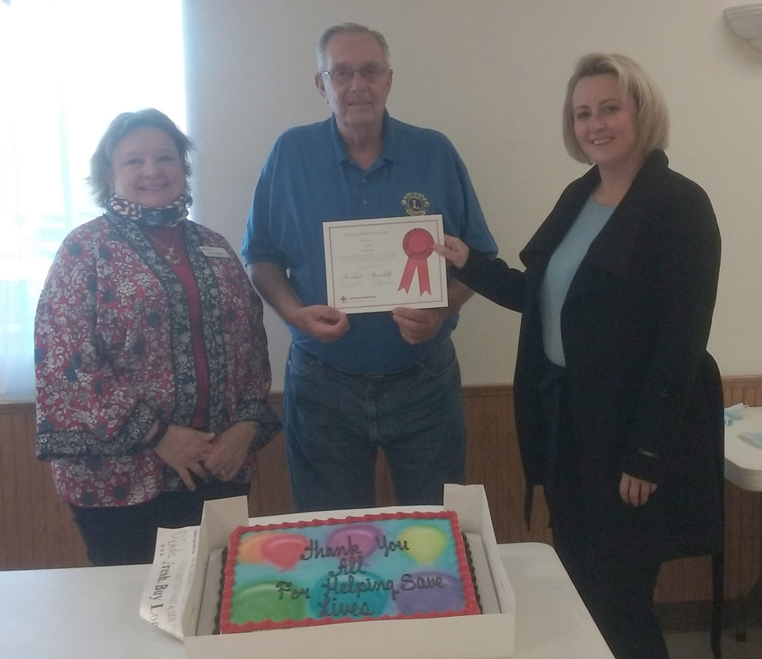 Mill Creek Lions, Red Cross honor blood drive founder, chair